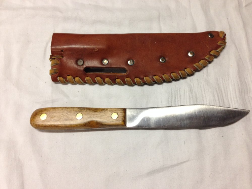 Vintage Hunting Knife Herter's INC. Improved Bowie For Sale