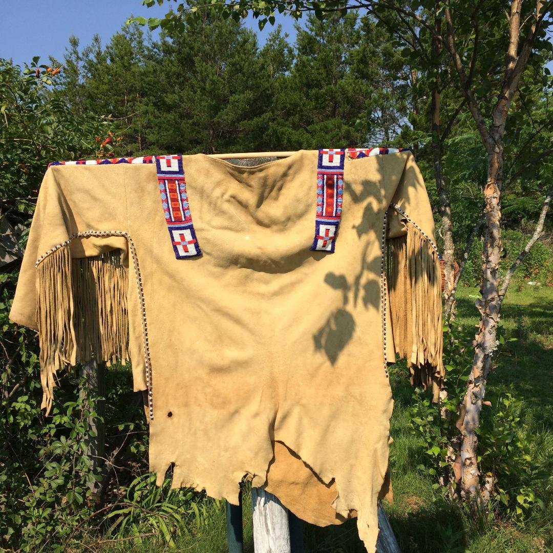 SPF Beaded Elk skin war shirt XL more pictures - SASS Wire Classifieds ...