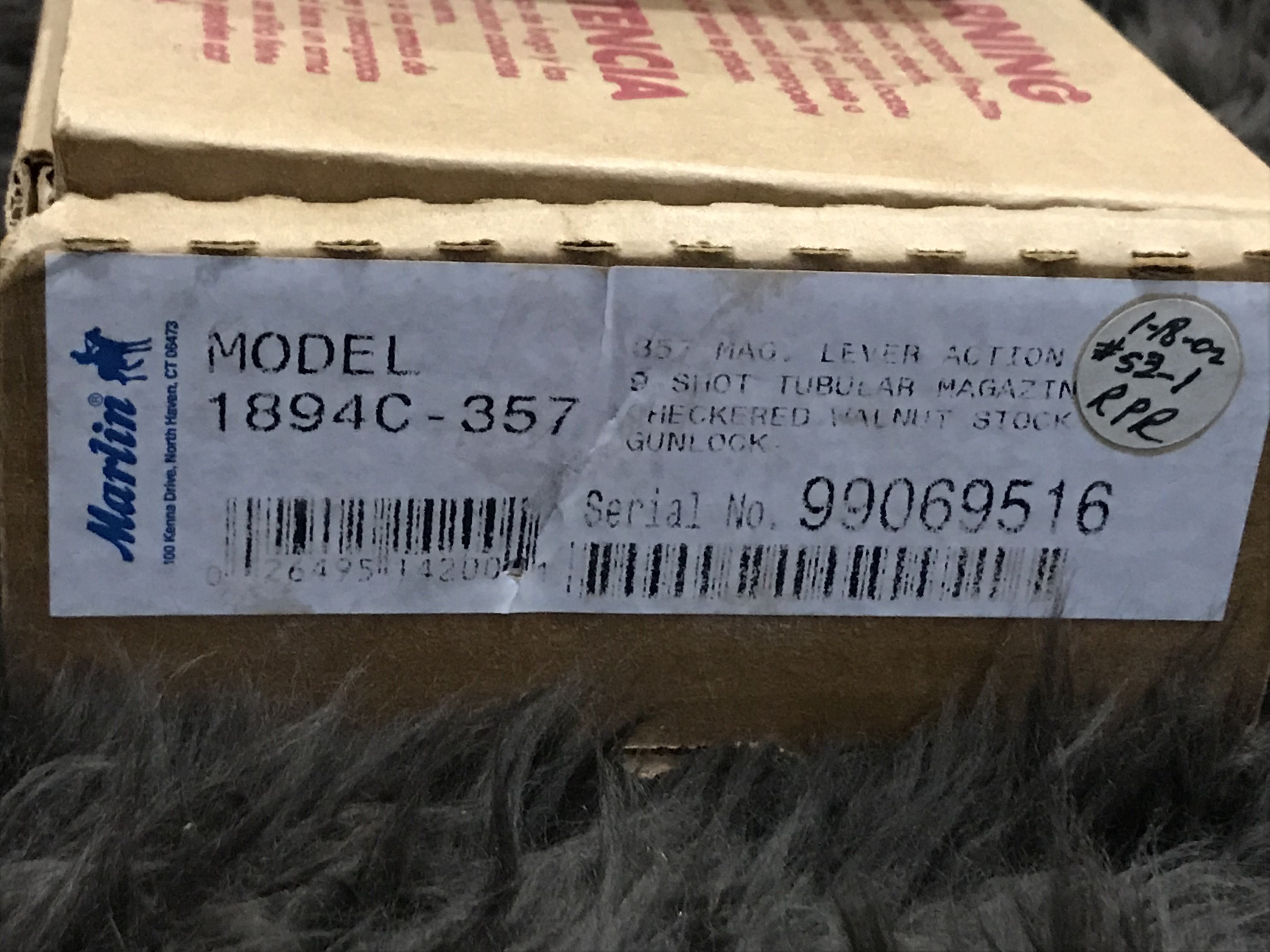 SOLD PF- Rare Find ! New in box JM stamped Marlin 1894-C 357 SOLD PF- Rare Find ! New in box JM stamped Marlin 1894-C 357