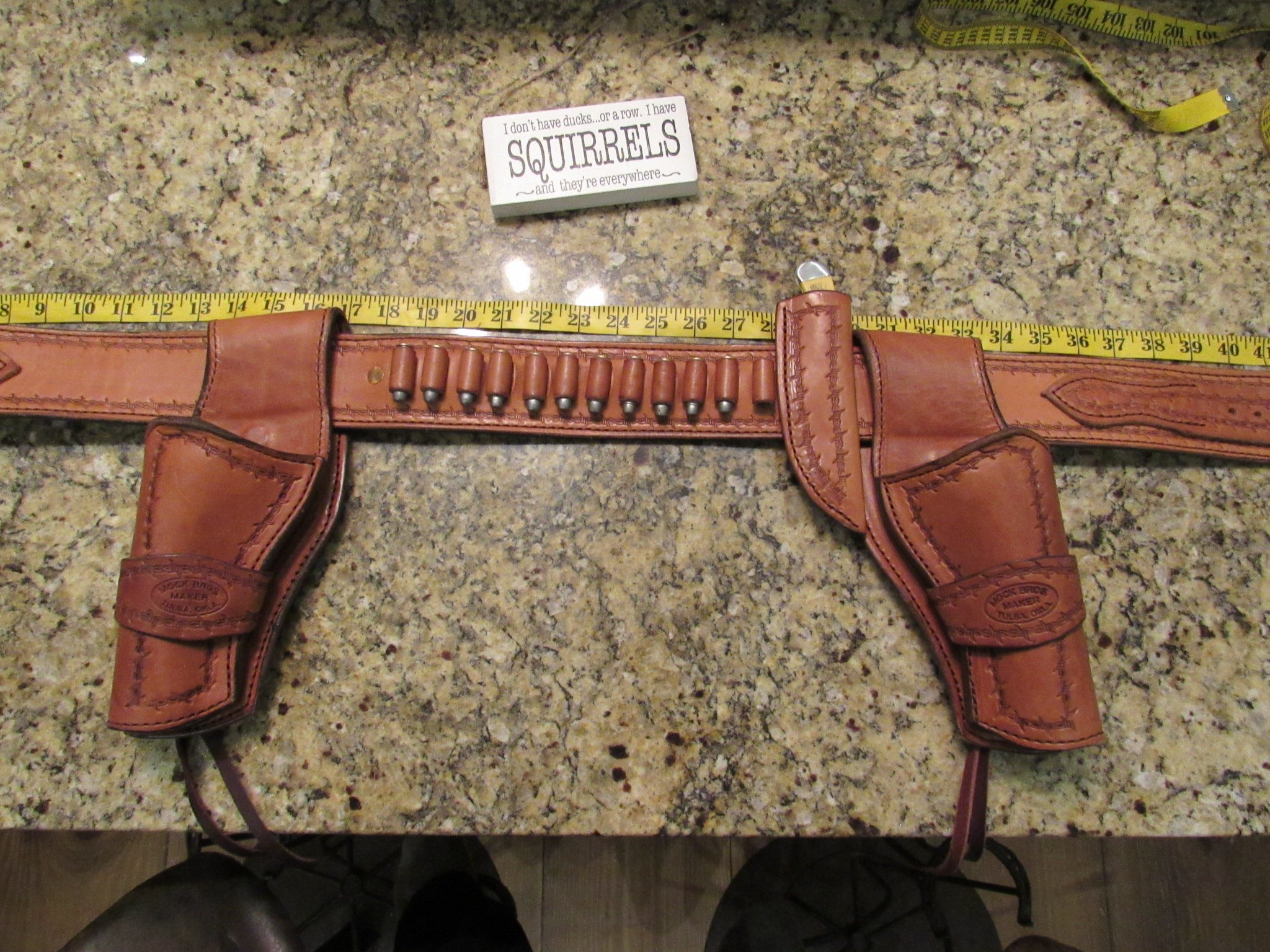 FS Complete Leather Rig 40"44" waist SG Belt 357/38 loops Ruger