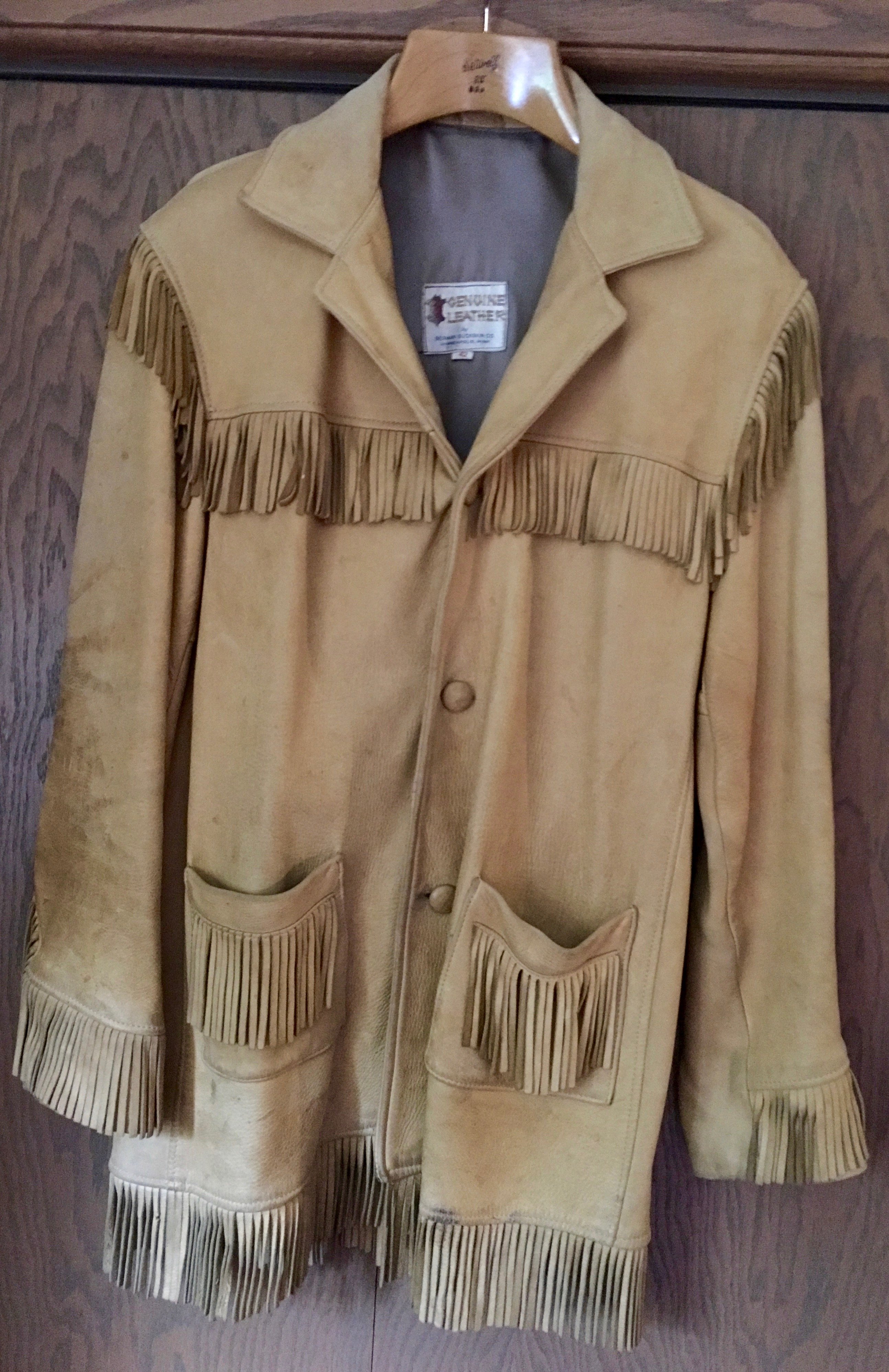 SOLD PENDING FUNDS BUCKSKIN JACKET FOR SALE SIZE 42 L - SASS Wire ...