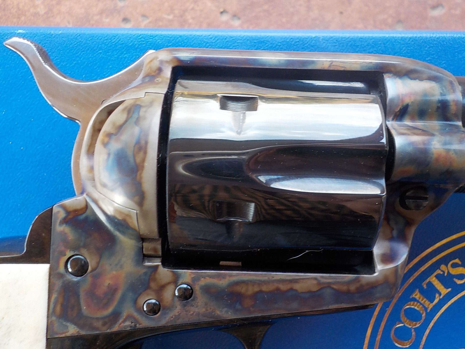 SPF Colt SAA .45lc P1840 4 3/4 Blue CCH Stag grips $2300 - SASS