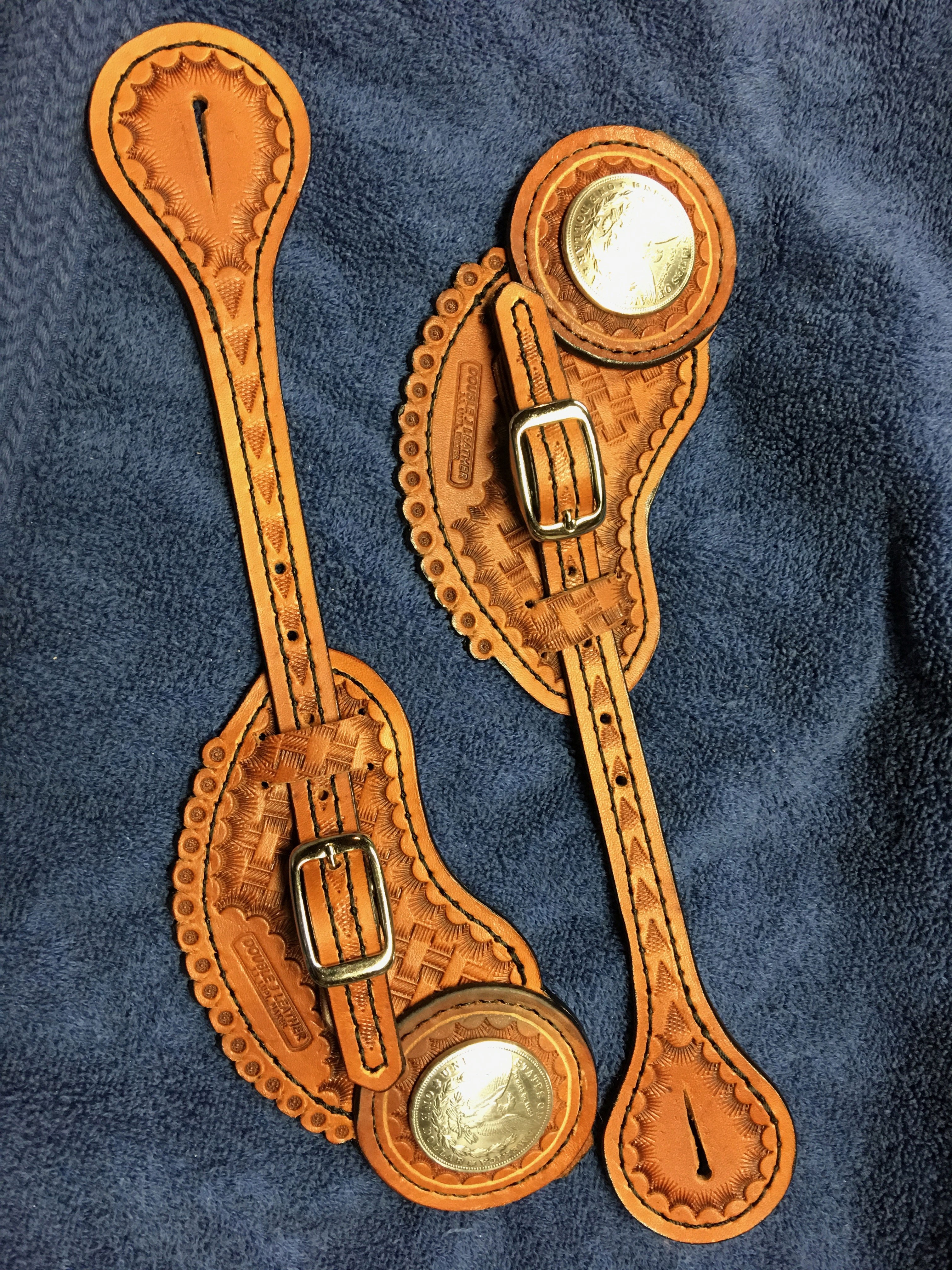 SOLD Siver Dollar Concho Spur Straps For Sale SASS Wire Classifieds 