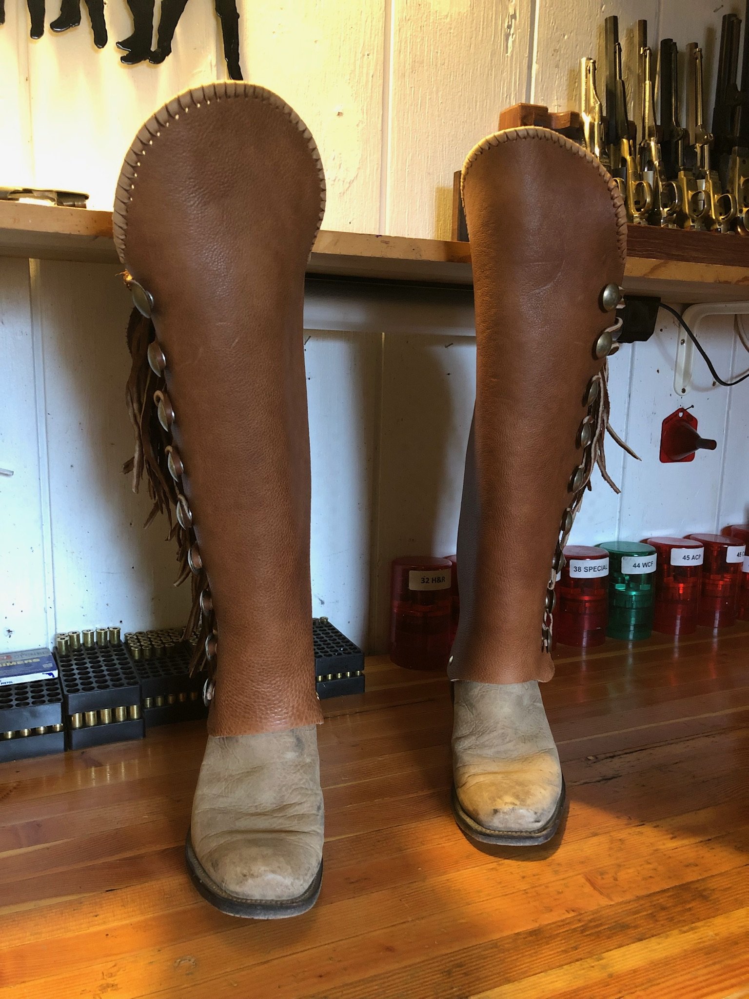 SOLD: EarthWalker EarthRider Botas (Leather Boot Chaps) - SASS Wire ...