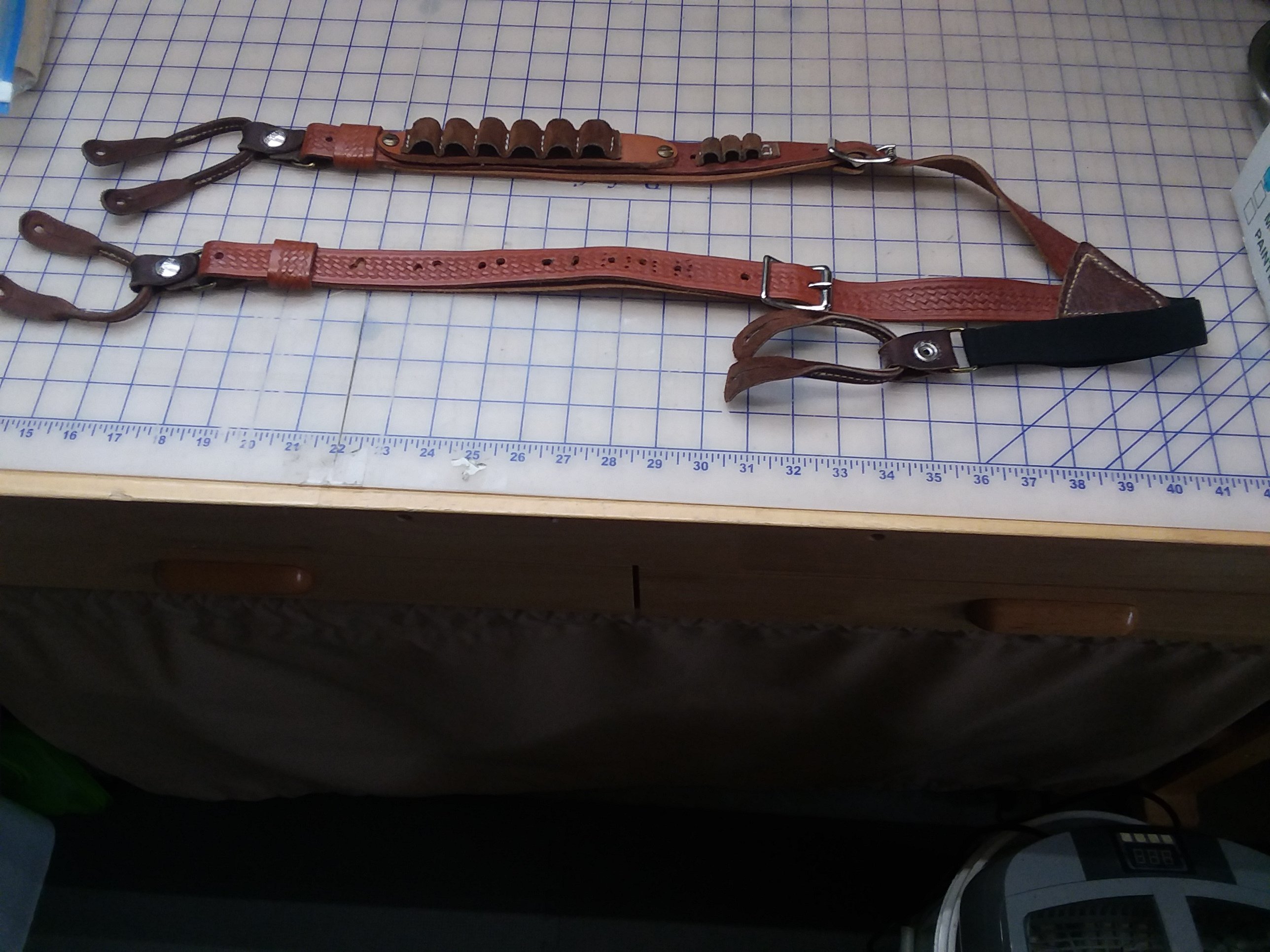 SpF Canvas Shotgun Belt, leather suspenders - SASS Wire Classifieds ...