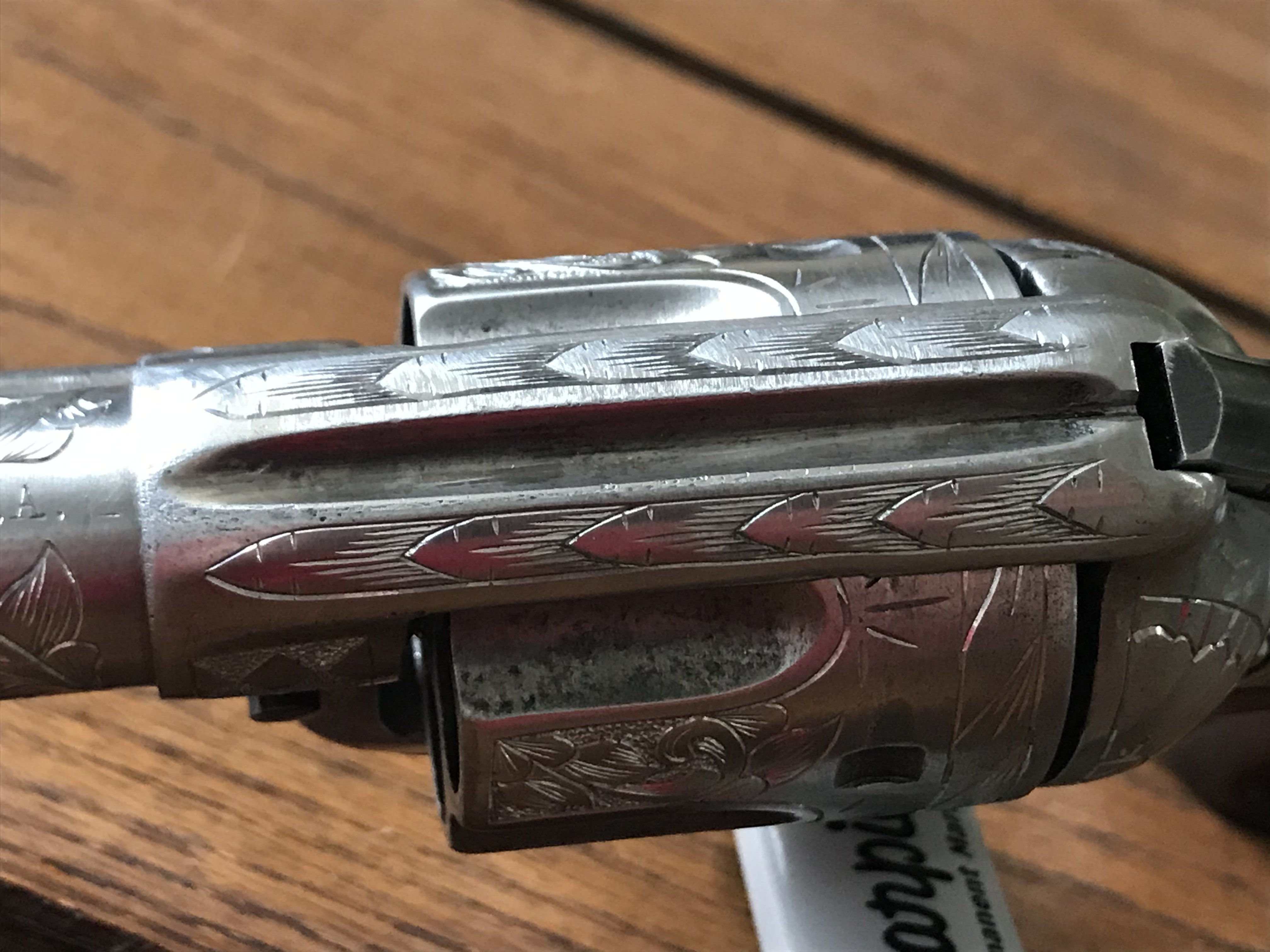 SOLD- Engraved Pre-1900 1st gen Colt SAA, 45-C 5 1/2” - SASS Wire