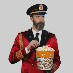 Capt Obvious eating popcorn video source.gif