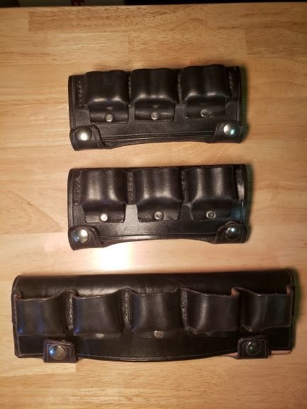 Sold Pending Funds: Three Black Leather 12-ga Shotgun Shell Slides, $45 ...
