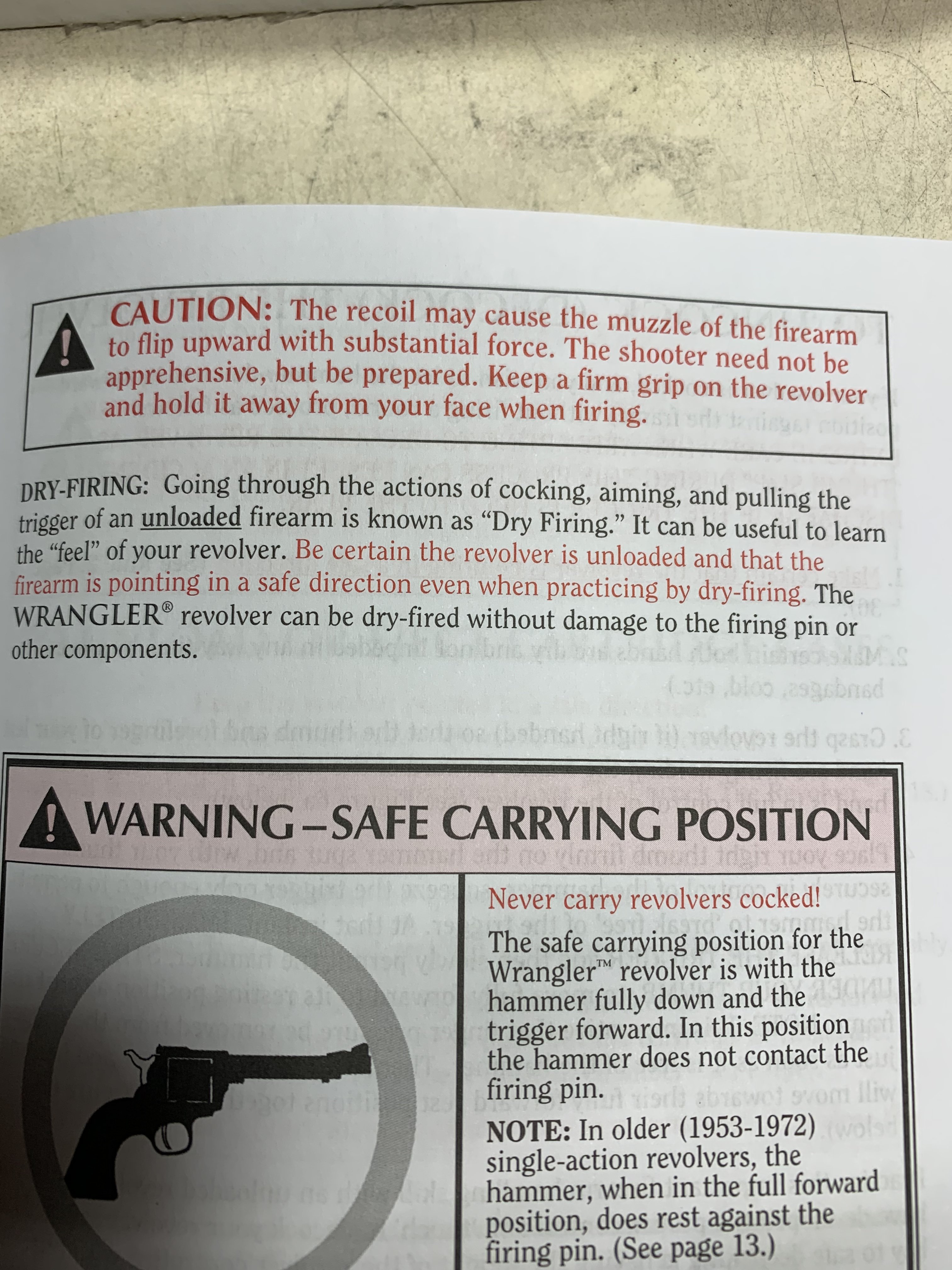 Ruger Wrangler potential problem? - SASS Wire - SASS Wire Forum