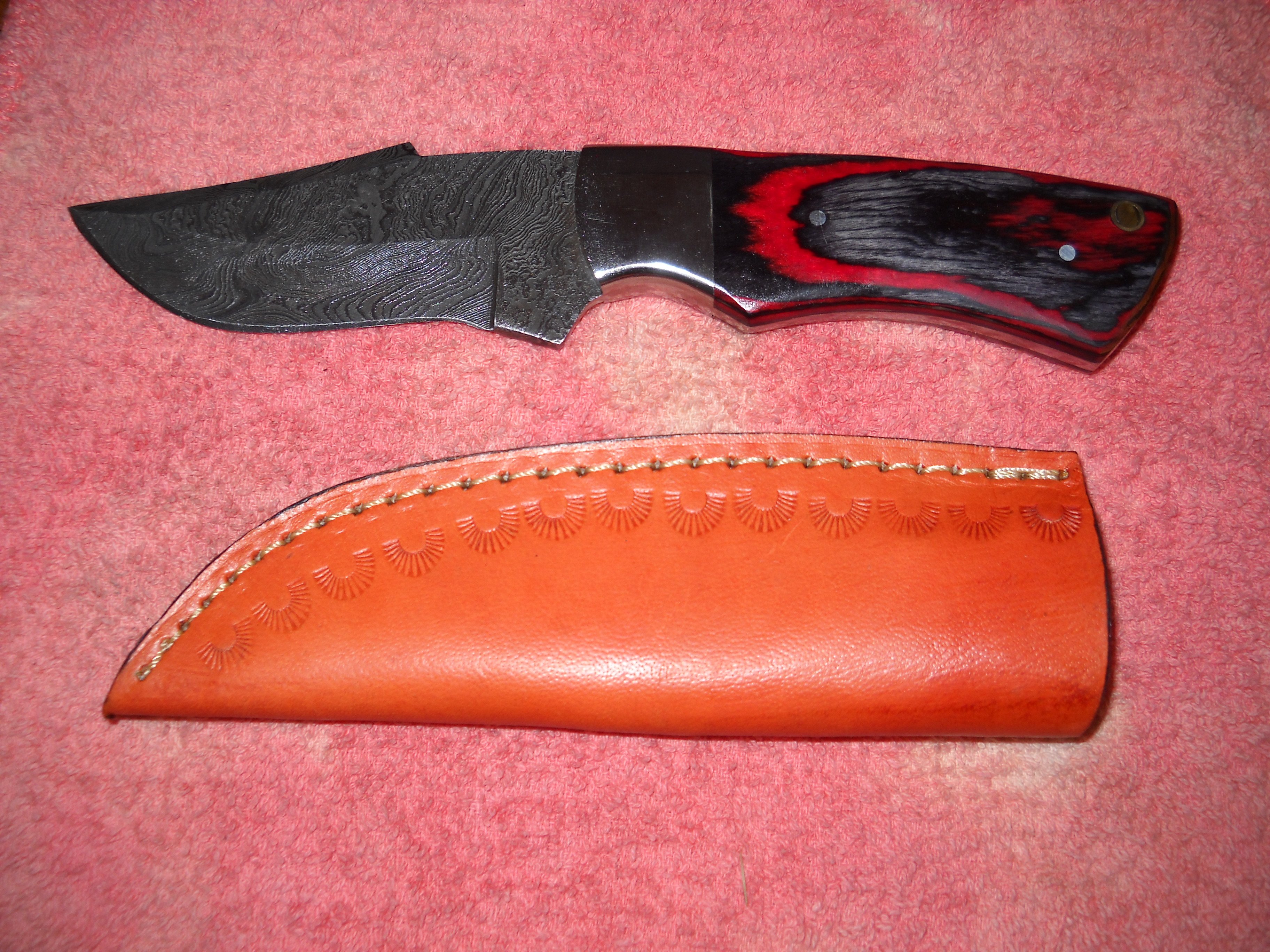 FS Damascus Hunting Knife W/Sheath SASS Wire Classifieds SASS Wire