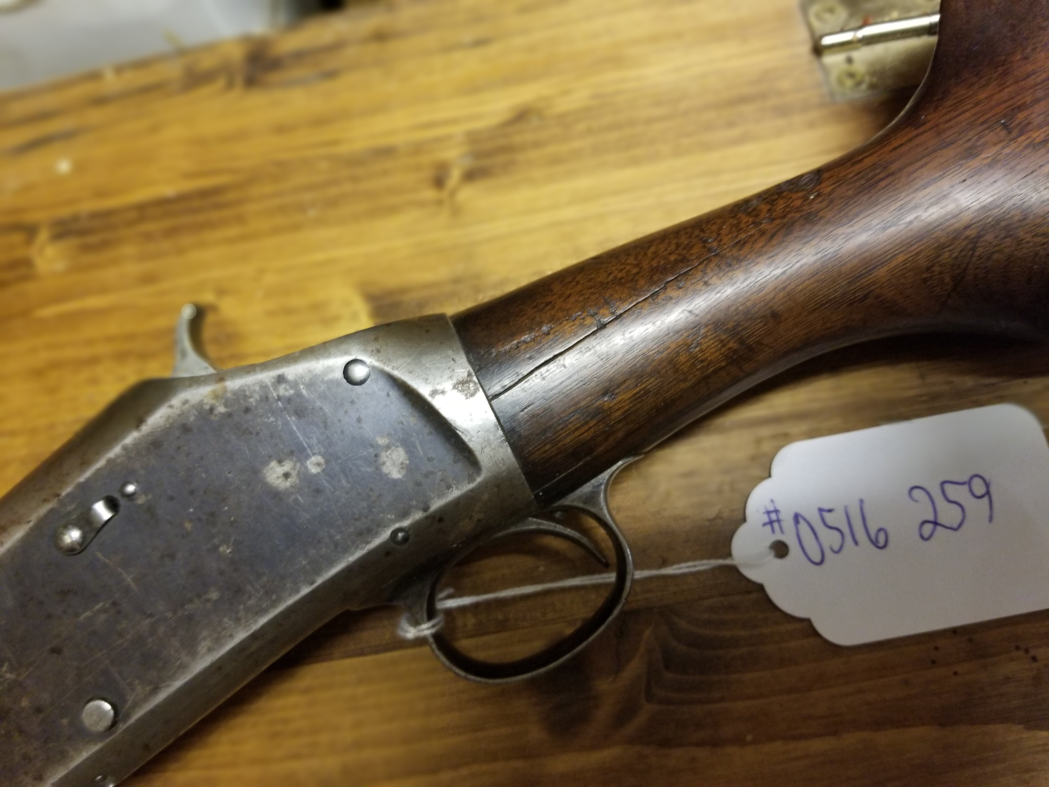 【中古】 アメリカ昔ばなし Rare LETTERED Antique WINCHESTER 1897 “BRUSH GUN” Slide Action