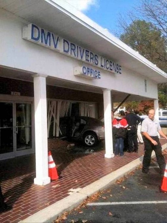 Car rammed in Drivers License Office.jpg