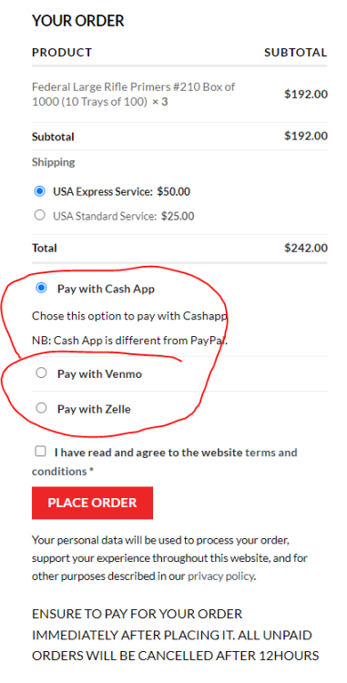 USA-Hunter vendor information Do not take credit cards - SASS Wire ...