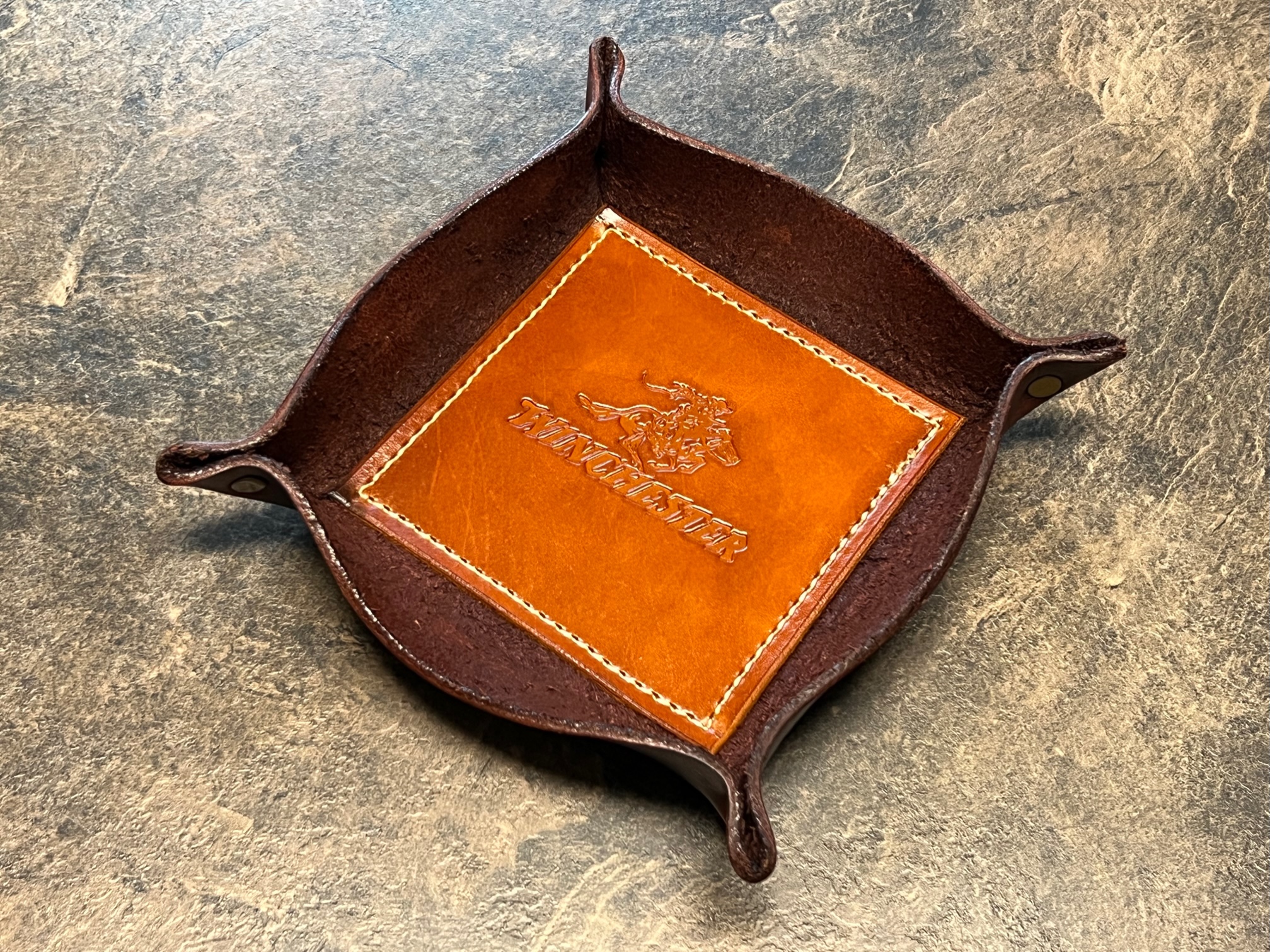 Sold leather winchester valet tray sass wire classifieds sass wire