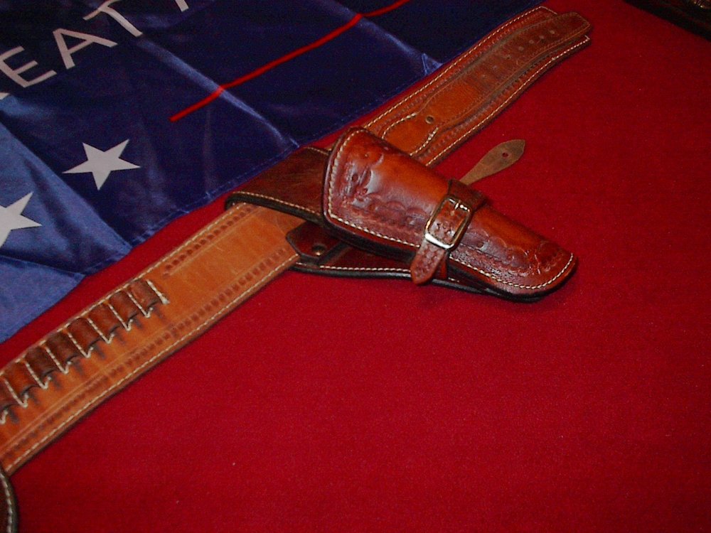 FS M. Shelhart Co. Fast Draw Rig, Belt, 2 Holsters & Badge Holder/Ammo