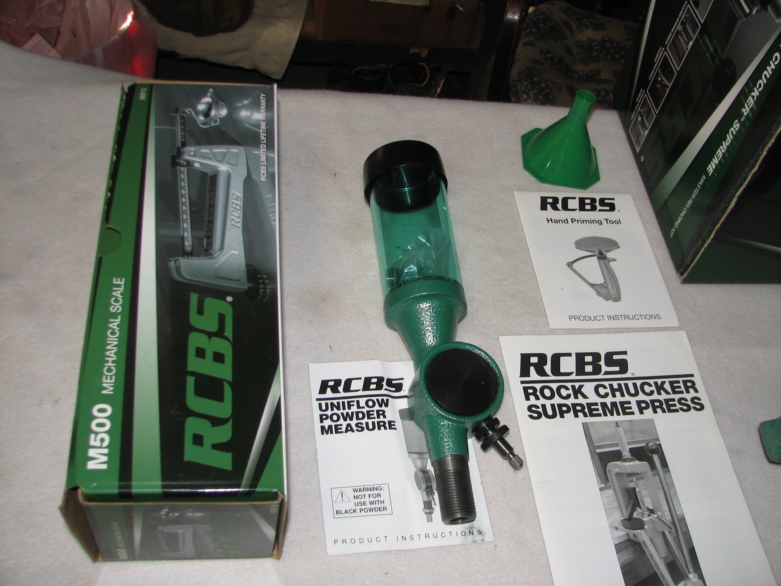 RCBS Rockchucker Reloading Press Uniflow Powder Measure