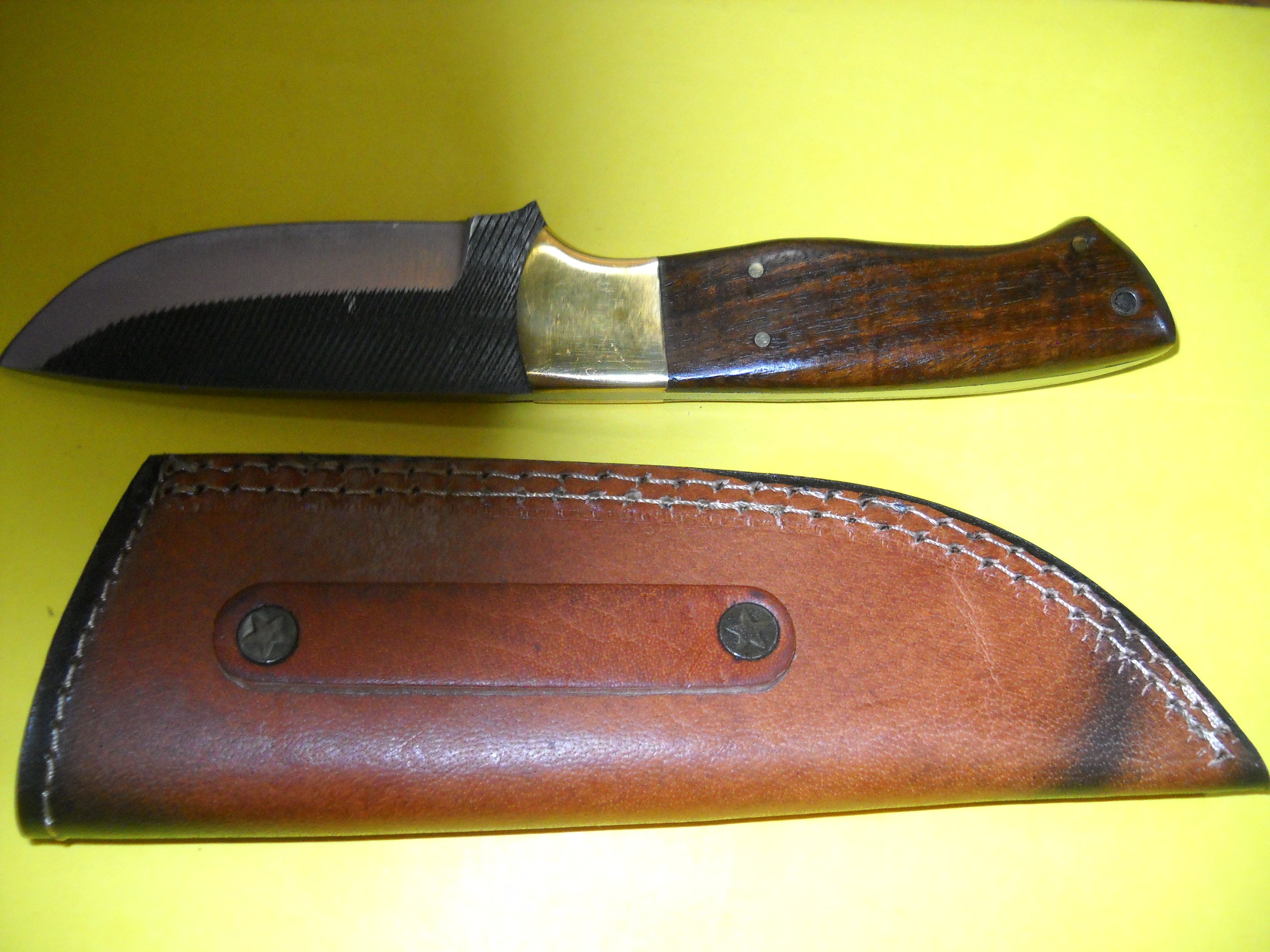 GREAT SKINNER-Carbon Steel with leather sheath. - SASS Wire Classifieds ...