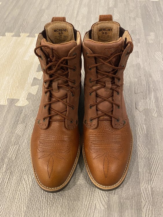 Twisted X Men's Calf Roper Lacer boots Size 9 SASS Wire Classifieds