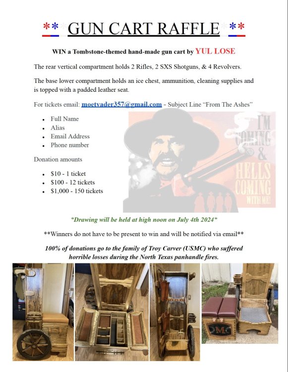 2 Weeks to Raffle YUL LOSE GUNCART - SASS Wire - SASS Wire Forum