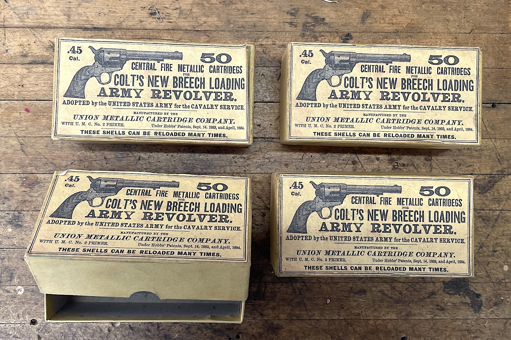 WTS Four reproduction .45 Colt ammunition boxes - SASS Wire Classifieds ...